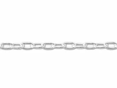 .040 Sterling Silver Long Cable Chain by the Foot