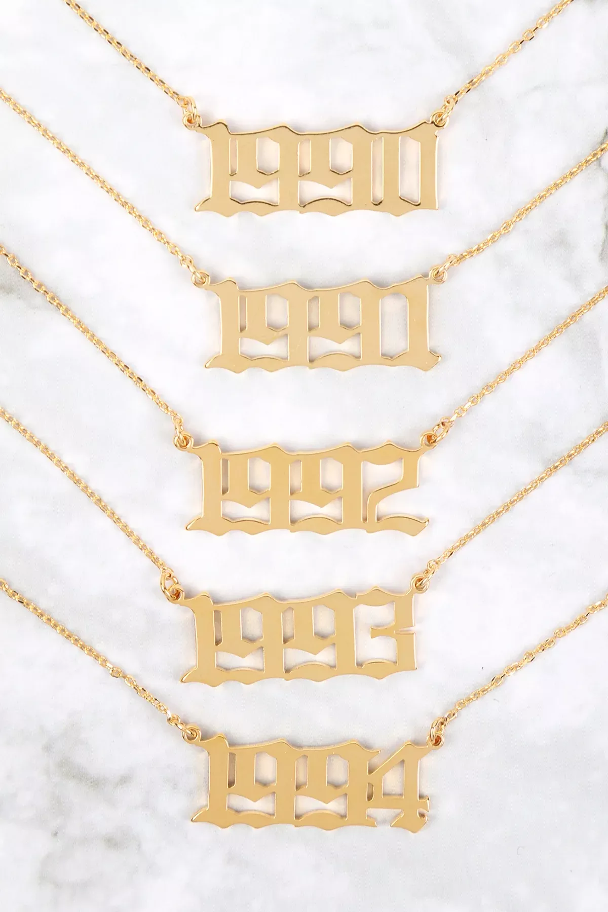 "1993" BIRTH YEAR PERSONALIZED NECKLACE