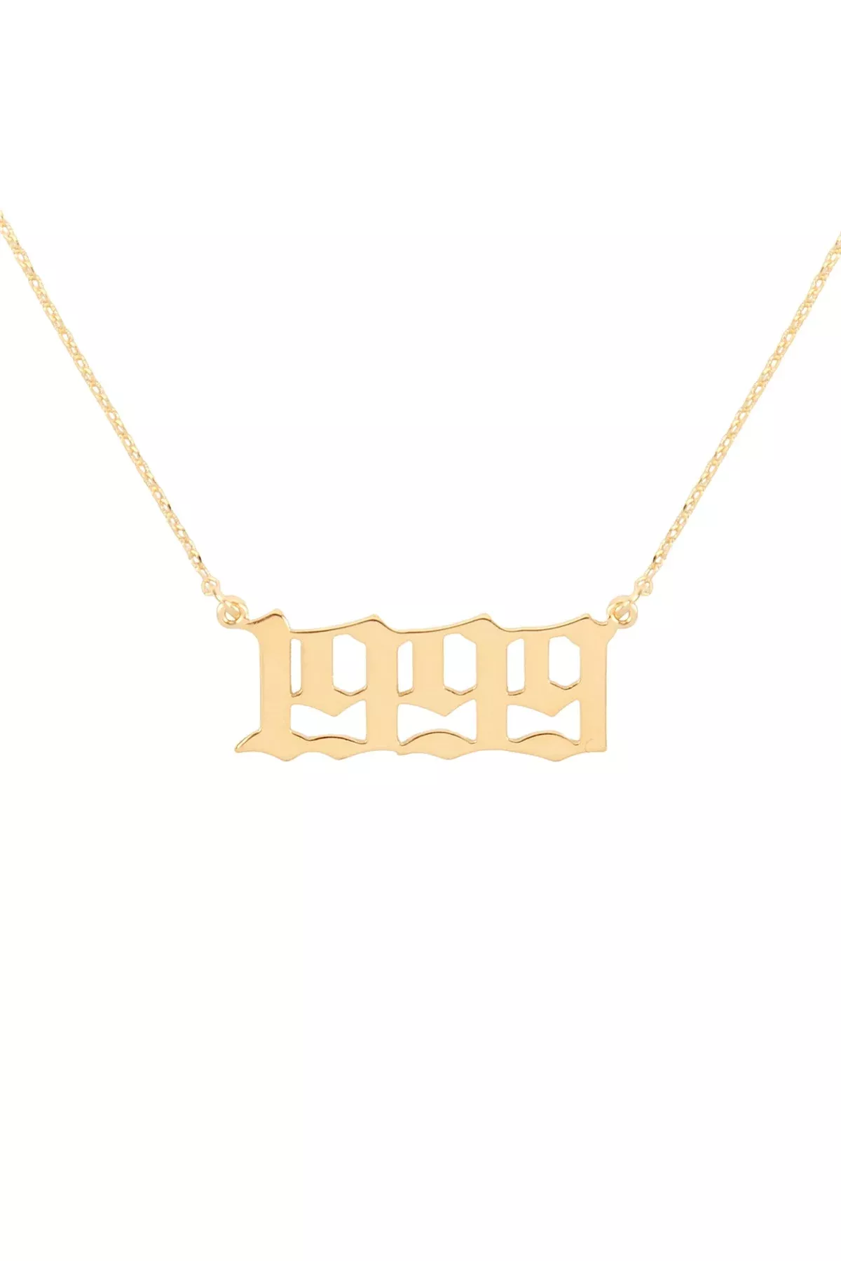 "1999" BIRTH YEAR PERSONALIZED NECKLACE