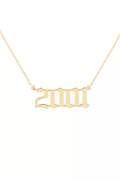 "2001" BIRTH YEAR PERSONALIZED NECKLACE