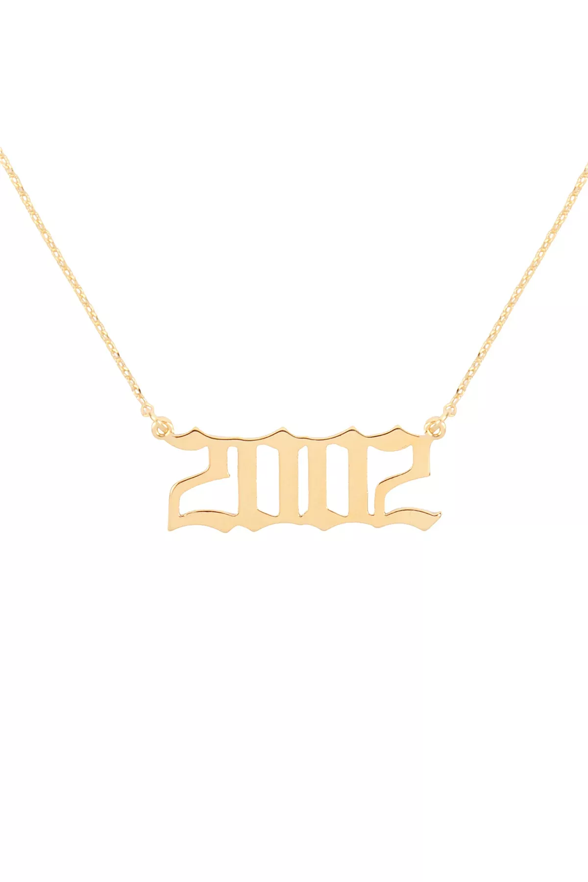 "2002" BIRTH YEAR PERSONALIZED NECKLACE