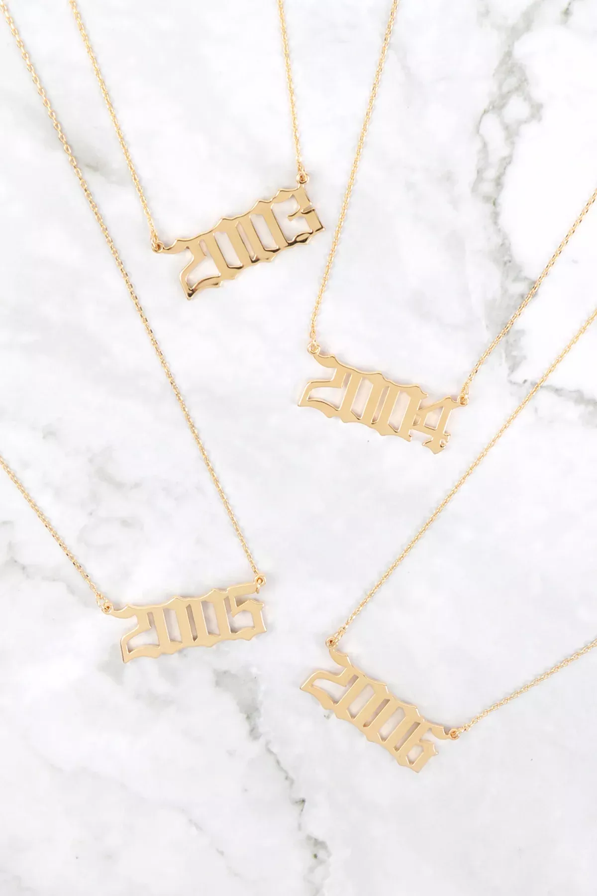 "2004" BIRTH YEAR PERSONALIZED NECKLACE