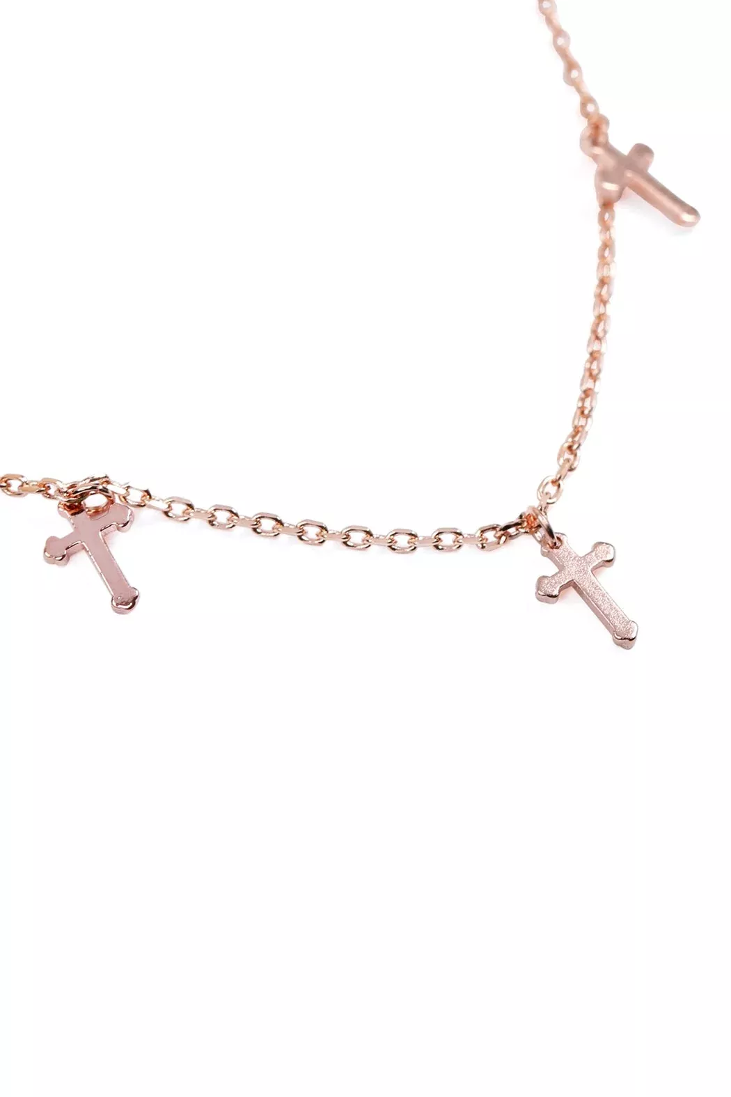 5 DAINTY SMALL CROSS NECKLACE