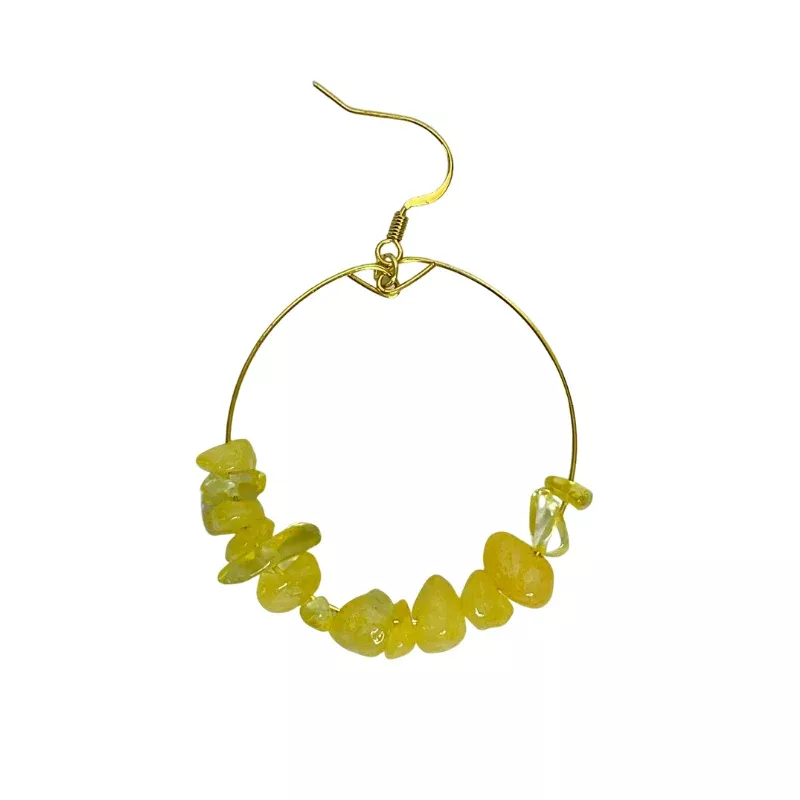 beaded hoop earrings