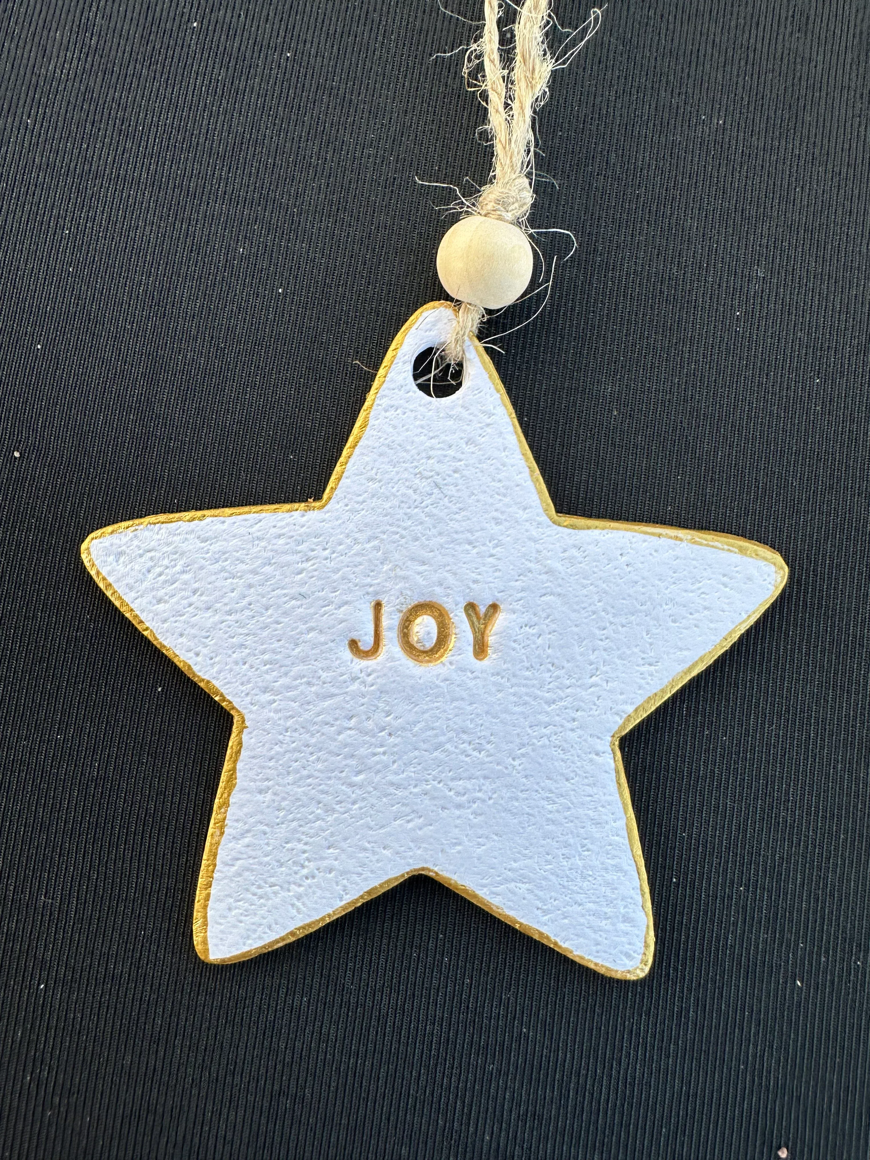 Christmas White Star Ornaments