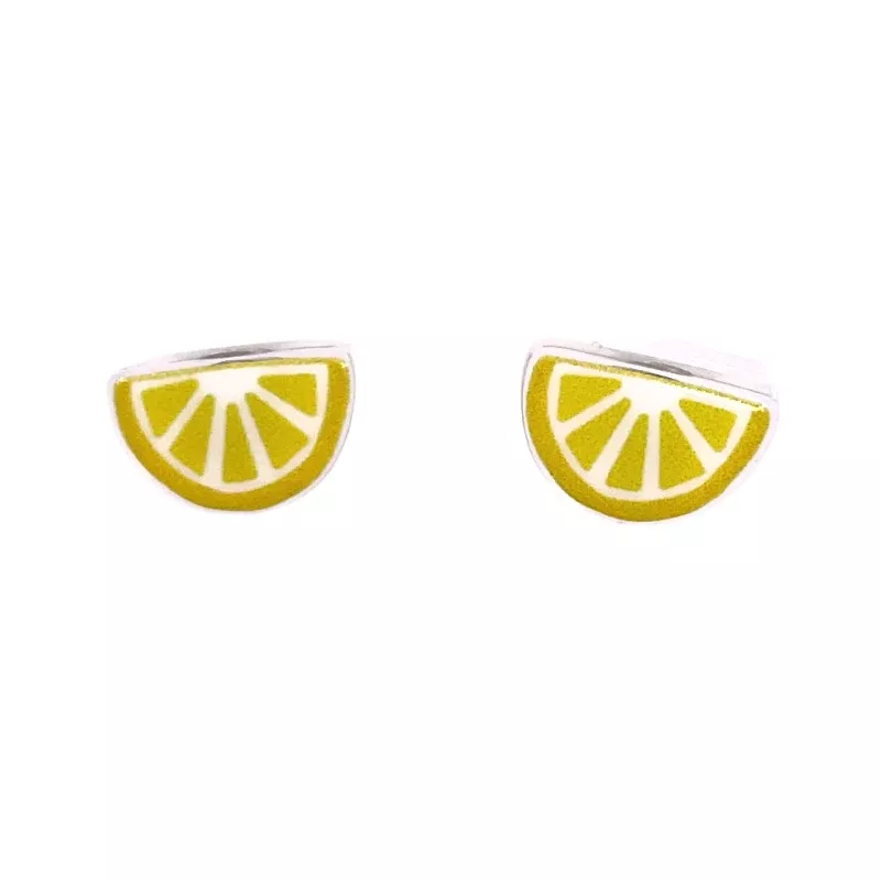 lemon stud earrings