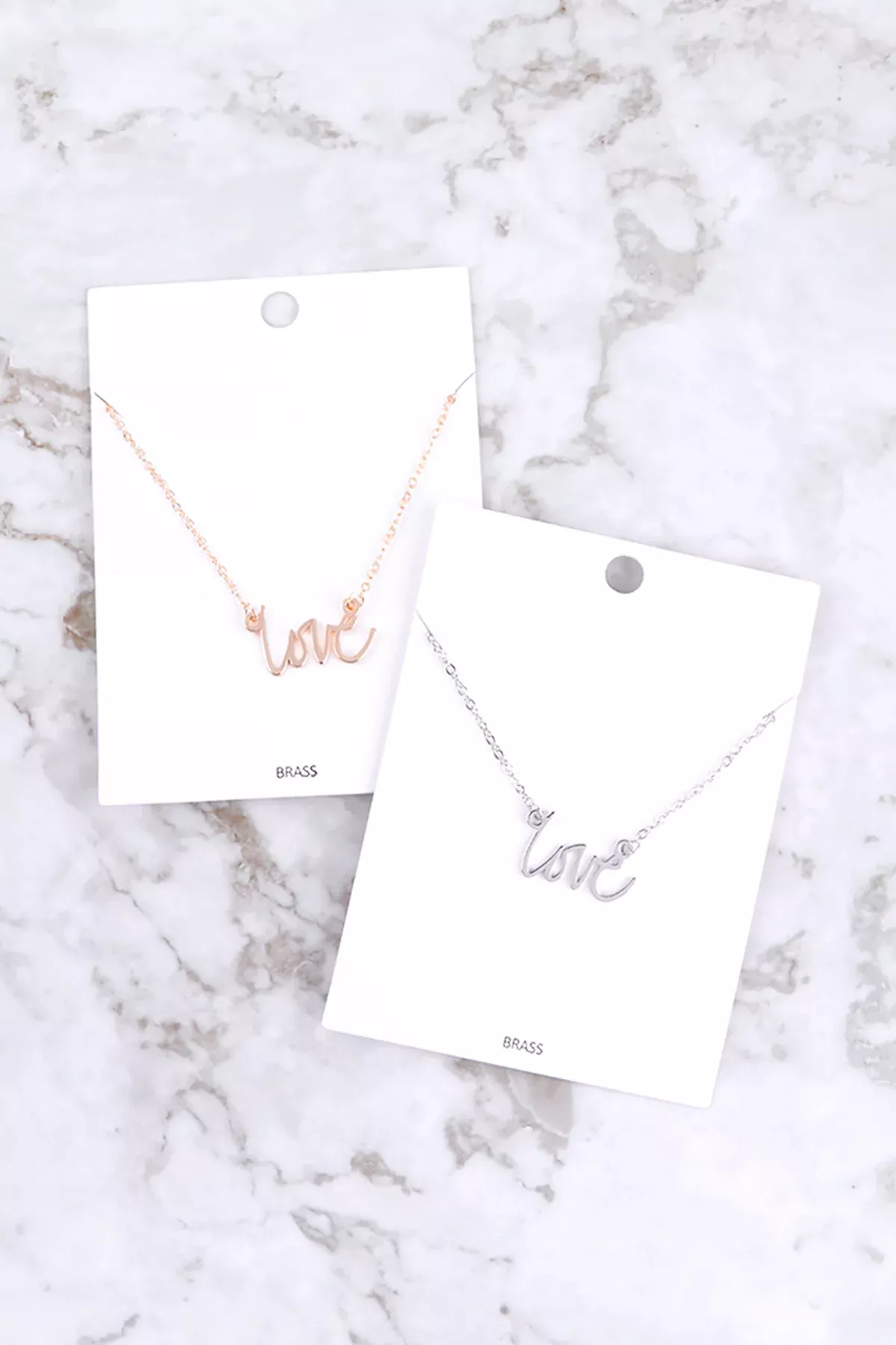 "LOVE" PERSONALIZED CHARM PENDANT LONG NECKLACE