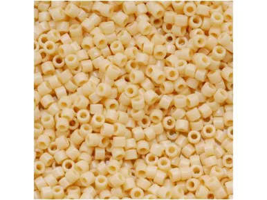 Miyuki 11/0 Opaque Light Butter Rum Delica Seed Beads 2.5-Inch Tube