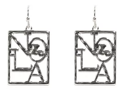 "Nola" Logo Earrings