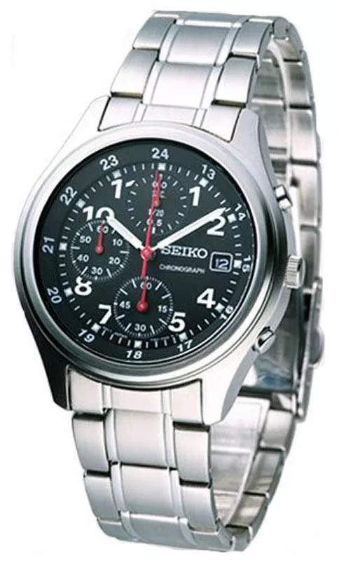 Seiko SNDB31 Men's Quartz Chronograph Black Dial 30M WR Watch