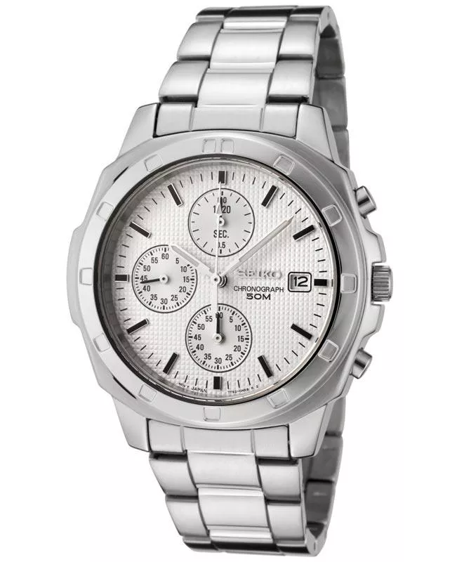 Seiko SNDB33 Men's White Dial Chronograph Quartz Watch