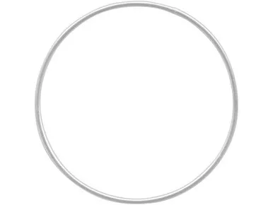 Sterling Silver Jewelry Link, Round, 33mm (Each)