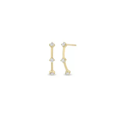 Zoe ChiccoDiamond Arc Hoop Earrings