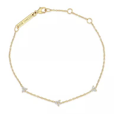 Zoe ChiccoTrio Diamond Station Bracelet